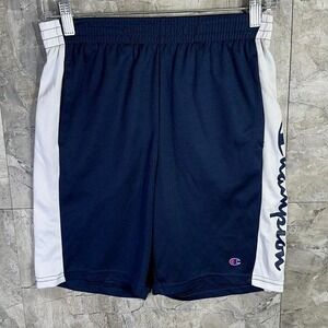 Navy and white Champion shorts Kids 14-16